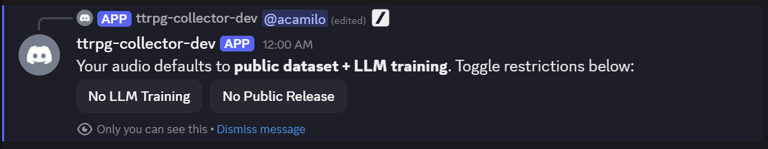 Data restriction toggles